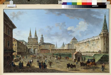 Veduta della Porta della Resurrezione sulla Piazza Rossa