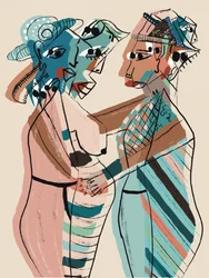 Abstract: Le donne abbracciano