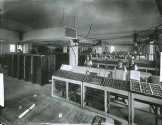Sala di composizione del New York Evening Post