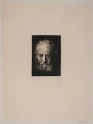 Testa di vecchio. Studio da Rembrandt