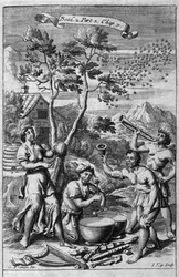 Scena musicale, illustrazione dal Libro 2 Parte 2 Capitolo 7 di 
