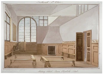Vista Interna della Scuola di St Olave in Tooley Street, Bermondsey, Londra, 1826