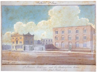 Ospizio di San Salvatore e la Locanda Rockingham Arms, New Kent Road, Southwark, Londra