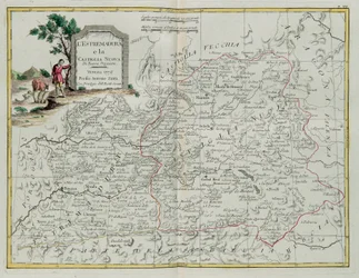 Estremadura e Castilla la Nueva, incisione di G. Zuliani tratta dal Tomo I del Nuovissimo Atlante pubblicato a Venezia nel 1776 da Antonio Zatta, Collezione Privata