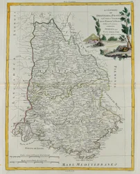 Governanze di Delfinato, Provenza, la Contea di Venaissin e il Principato di Orange, incisione di G. Zuliani tratta dal Tomo I del Nuovissimo Atlante pubblicato a Venezia nel 1777 da Antonio Zatta, Collezione Privata