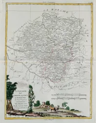 Governanze di Limosino, Quercy e Perigord, incisione di G. Zuliani tratta dal Tomo I del Nuovissimo Atlante pubblicato a Venezia nel 1776 da Antonio Zatta, Collezione Privata