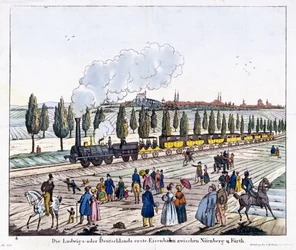 Apertura della ferrovia Norimberga-Furth, 7 dicembre 1835