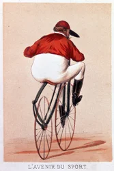 Il futuro dello sport. Litografia di Darlinghe dopo Gosthiaux