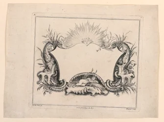 Scudo, da "Recueil Nouveau de Differens Cartouche"
