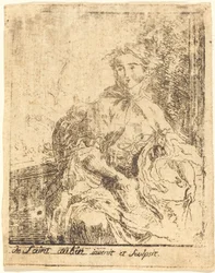 Giovane donna sulla terrazza