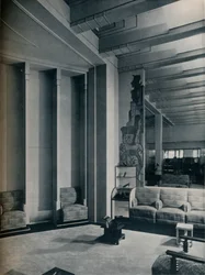 Angolo del salone delle scarpe, Roos Bros., San Francisco, 1930