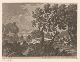Paesaggio con riposo durante la fuga in Egitto