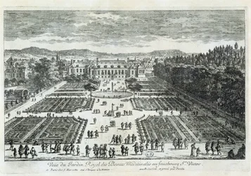 Veduta del Jardin des Plantes nel XVII secolo, di Perelle