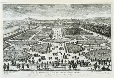 Vista del Giardino delle Tuileries come è ora - inc. di Perelle, fine XVII secolo