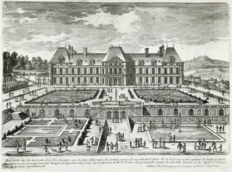 Veduta del castello di Meudon - di Perelle, fine XVII secolo