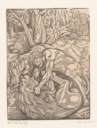 Ercole in lotta con il leone di Nemea