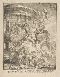 Allegoria dei matrimoni fatti dalla Città di Parigi alla nascita del Duca di Borgogna, 1752
