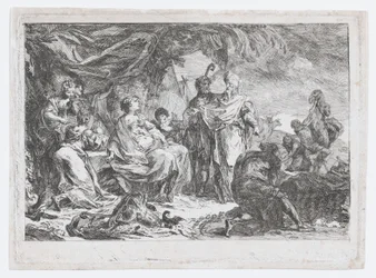 Labano alla ricerca dei suoi Dei Domestici, ca. 1753