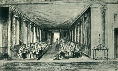 Sala di filatura, c1776, 1943