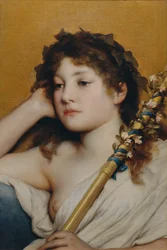 Testa di donna pensierosa