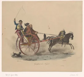 Tre uomini in una carrozza