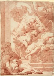 Ulisse davanti a Circe, Mercurio dietro