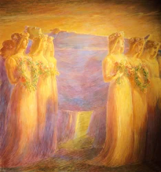 Funerale della vergine (dettaglio della parte centrale)