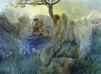 Maternità, dipinto di Gaetano Previati