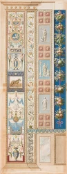 Pilastro Loggia II (decorazione con cavallo sellato al centro)