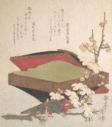Fiori di pruno e scatola di dolci, 1819