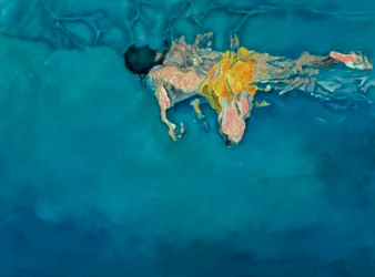 Nuotatore in giallo, 1990