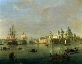 Veduta di Venezia con Giudecca e Dogana (dettaglio)