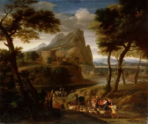 Paesaggio con carovana, XVII secolo