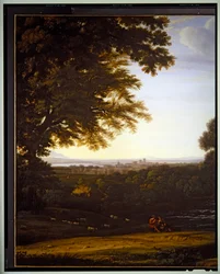 Paesaggio pastorale italiano (dettaglio)