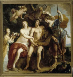 Ercole, Onfale e Minerva