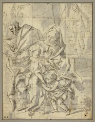 Sacra Famiglia con il giovane San Giovanni Battista