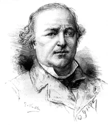Ritratto di Maitre Charles Lachaud (1817-1882), avvocato francese. Incisione di Vuillier in 