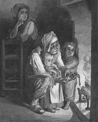 Il contadino e il serpente, 1870