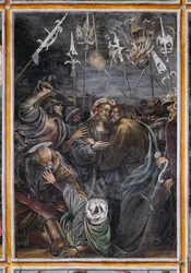 Bacio di Giuda, particolare de «La vita e la Passione di Cristo»