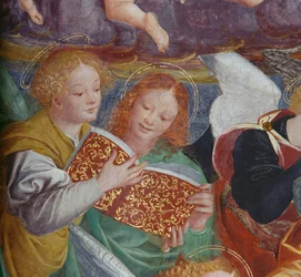 Il concerto degli angeli, 1534-36 (dettaglio)