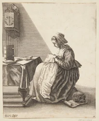 Una donna che piega