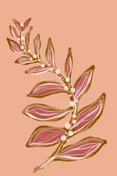 Ramo di bacche rosa
