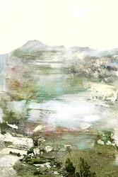 Paesaggio montano etereo