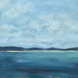 Paesaggio marino, 2016 (olio su tela)
