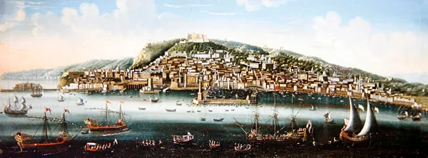 Veduta della baia di Napoli