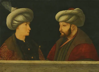 Ritratto del sultano Mehmed II con un giovane dignitario