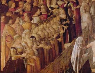 Il miracolo della croce al ponte di San Lorenzo, (dettaglio)