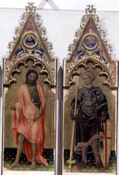 Due santi dal Polittico Quaratesi: San Giovanni Battista e San Giorgio 1425 (dettaglio)