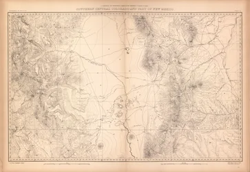 Atlante geologico e geografico del Colorado e porzioni del territorio adiacente