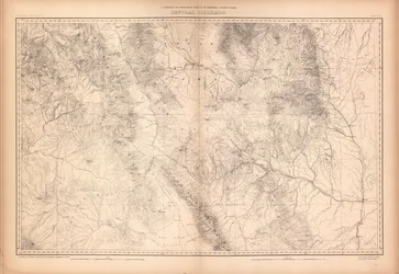 Atlante geologico e geografico del Colorado e porzioni del territorio adiacente